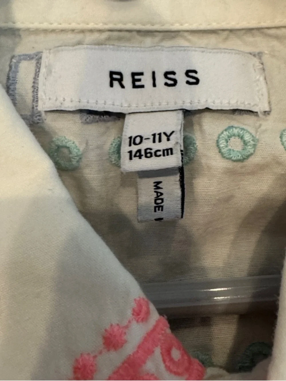 Reiss white button